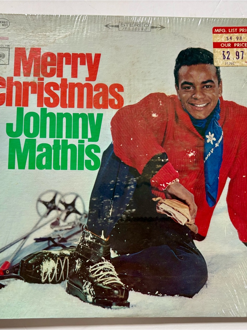 Johnny Mathis Merry Christmas 1967 Holiday LP Columbia CS 8021 VG+ VG+